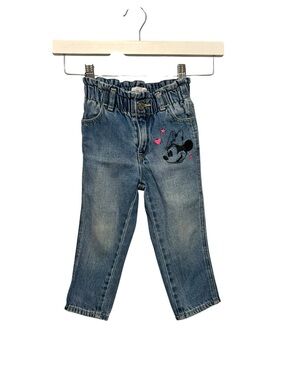 ⭐️ 5/$30 Gap Kids Disney Minnie Mouse Denim Jeans size 2Y